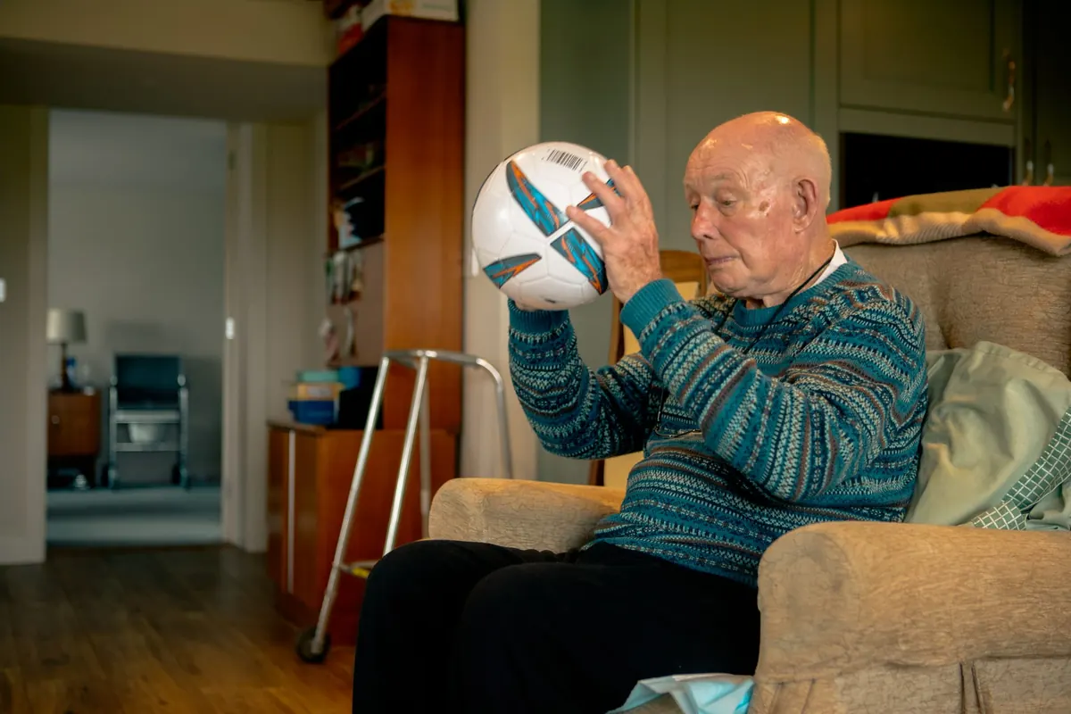 A Nutshell carer and an older person together at home